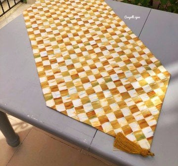 Gold Dama Desenli Runner
