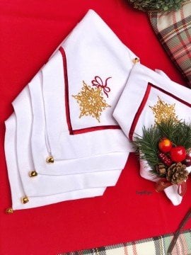 Kartane İşlemeli Çılgıraklı Peçete