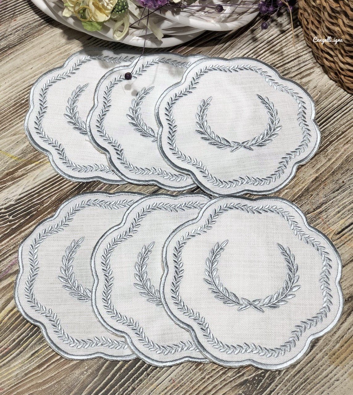 Gri Başak 6\'Lı Kokteyl Peçete