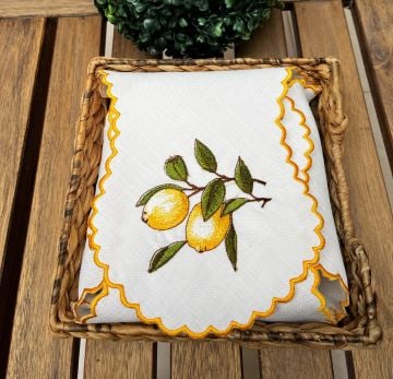 Limon Desenli Ekmek Örtüsü