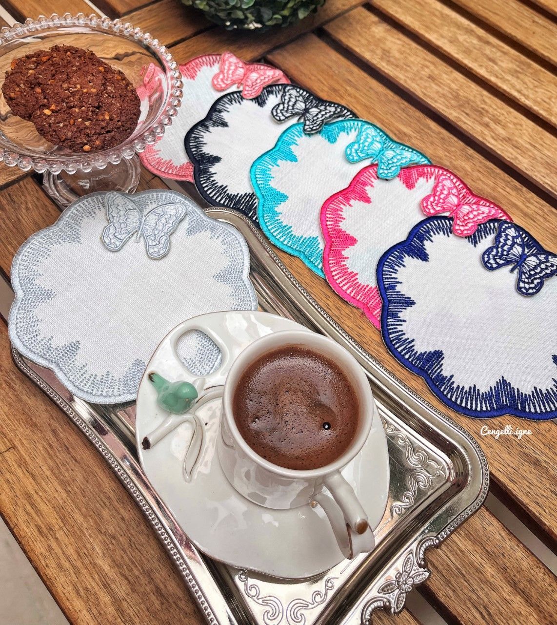 6\'Lı Kelebek Kokteyl Peçete