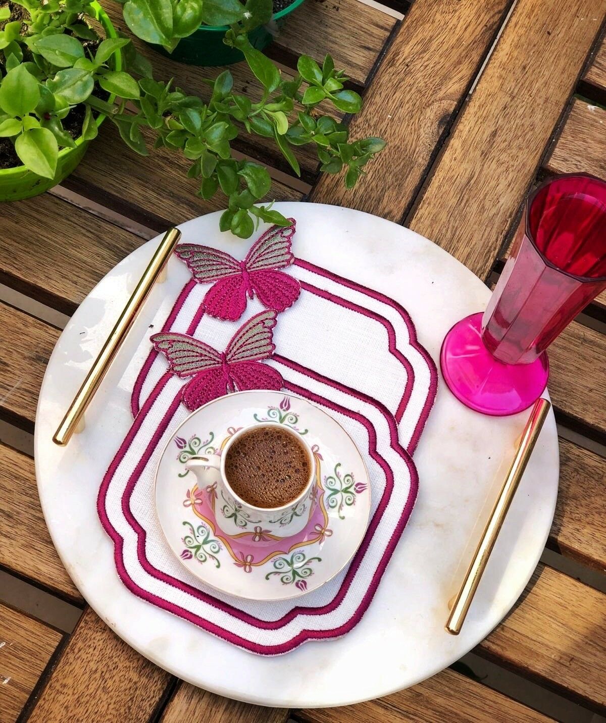 2\'lİ Mürdüm Kokteyl Peçete