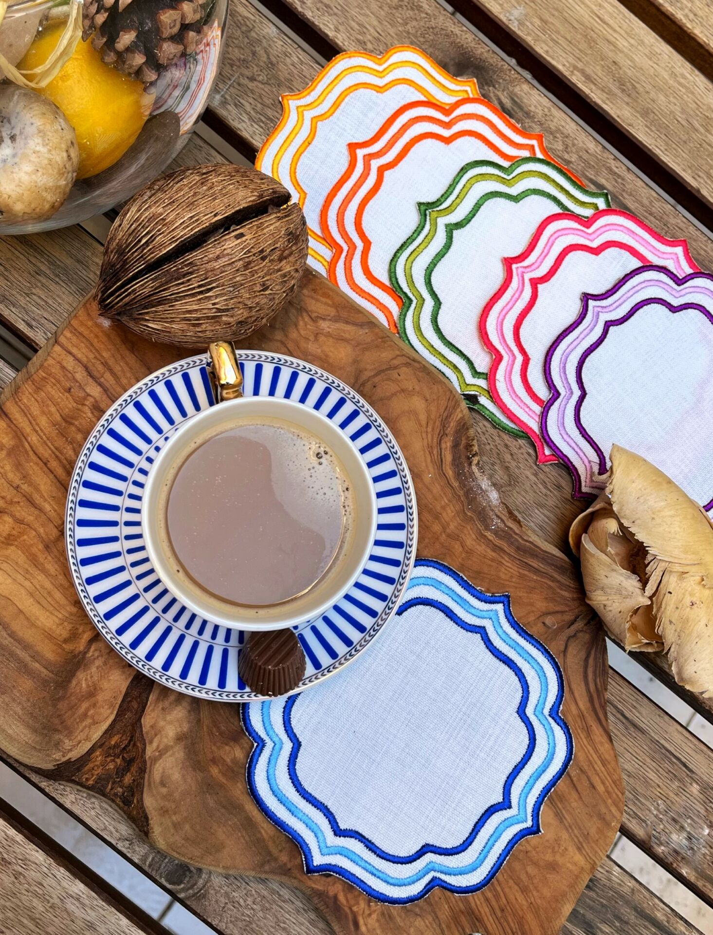 6\'Lı Çok Renkli Kokteyl Peçete