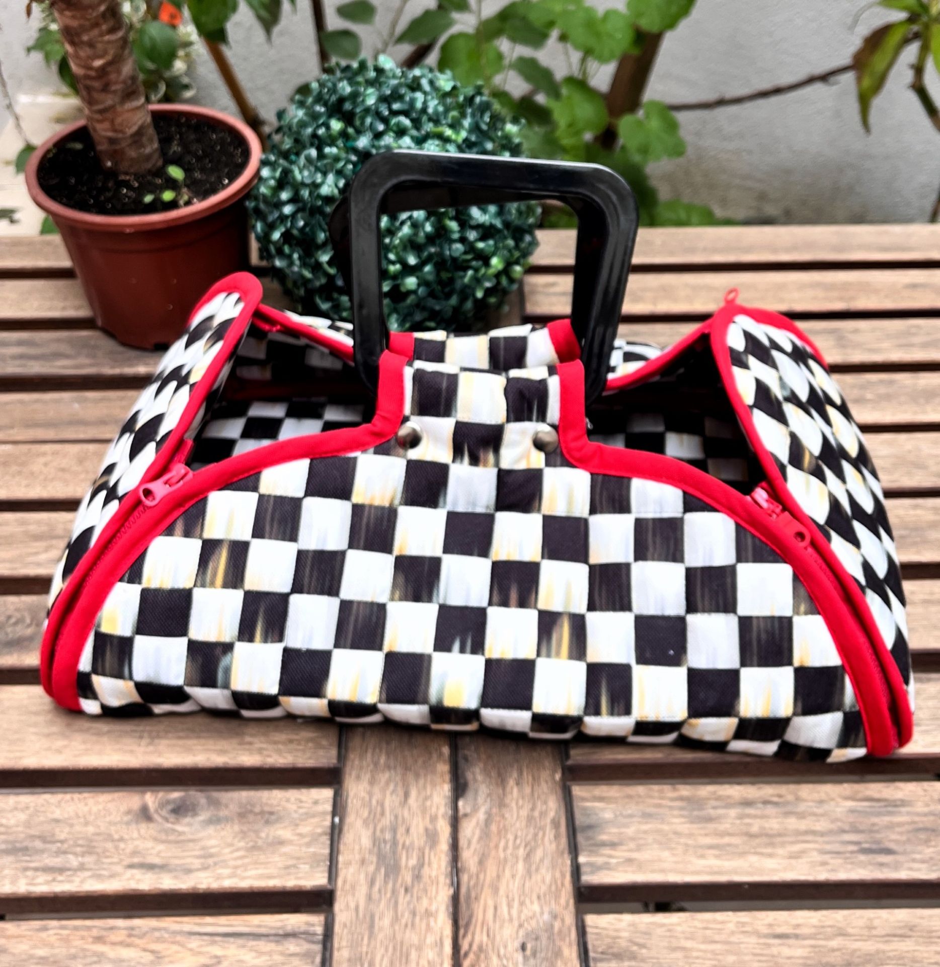 Yağlıboya Desenli Borcam Taşıma Çantası