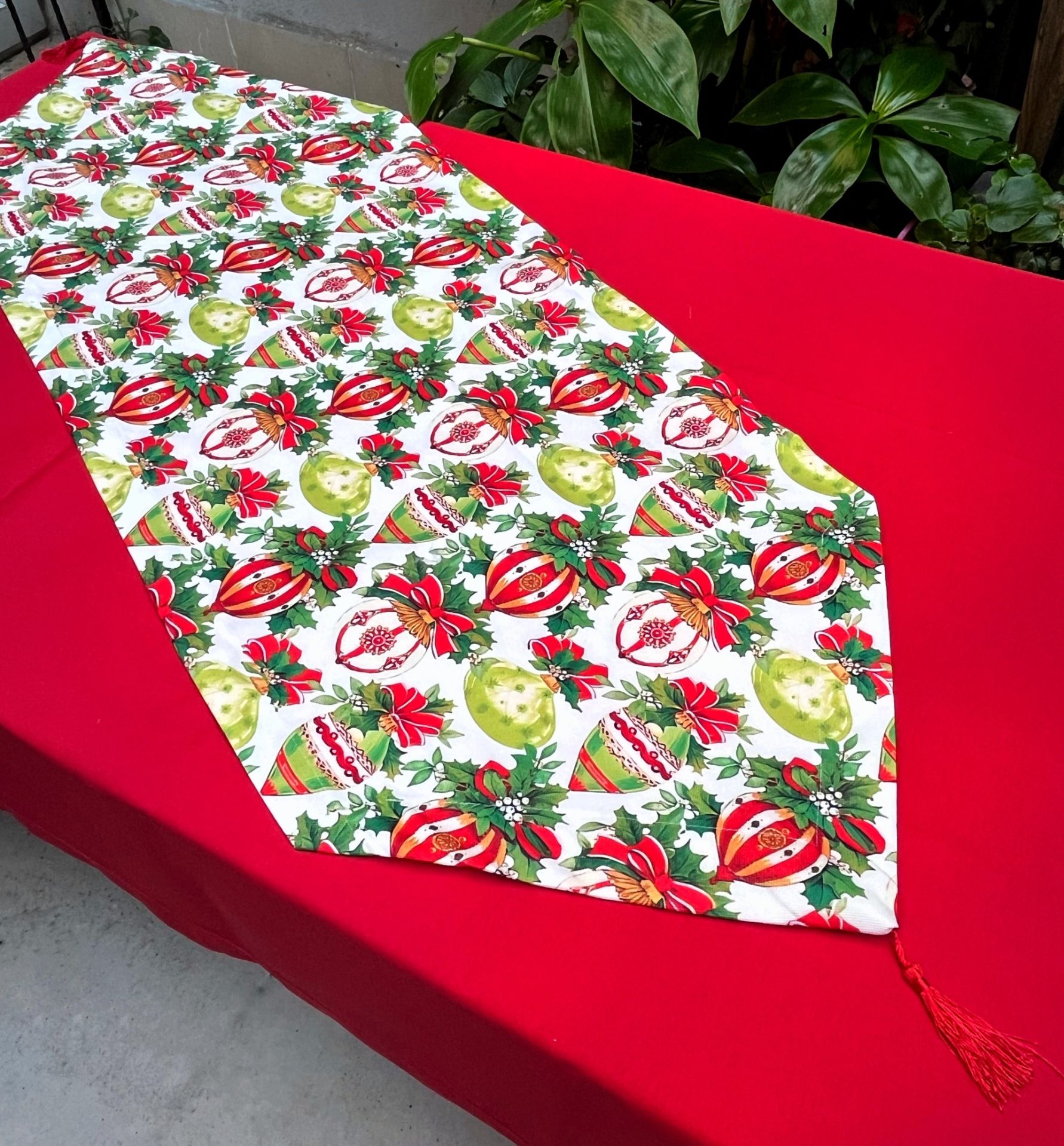 Yeni Yıl Desenli Runner