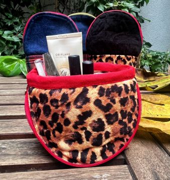 Mini Leopar Çanta (Kalemlik, makyaj çantası)