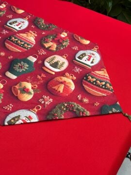 Kış Masalı Süslemeli Runner