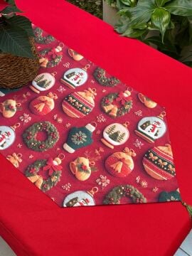 Kış Masalı Süslemeli Runner