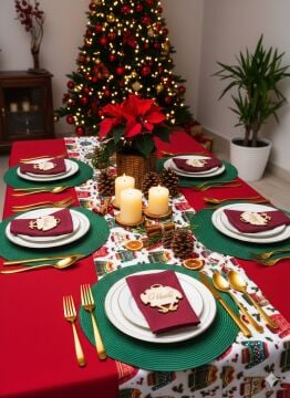 Ugly Sweater Party Yılbaşı Masası Runnerı