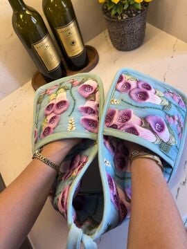 Zambak desenli Tutacak