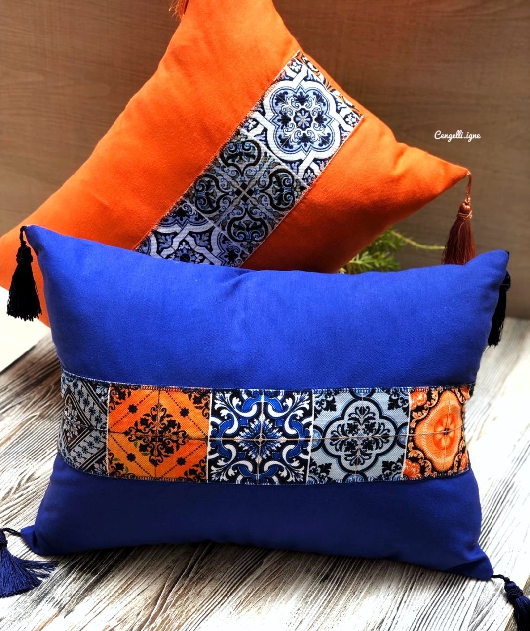 Patchwork Kırlent Set 2 Adet