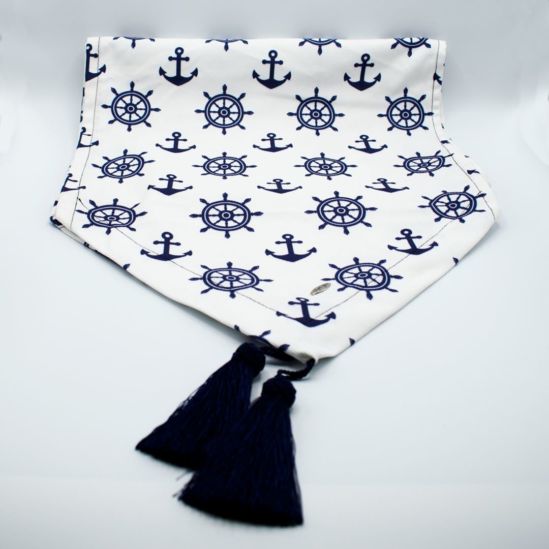 Çapalı Dümenli Desenli Runner