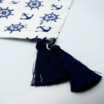 Çapalı Dümenli Desenli Runner