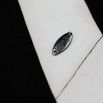 Siyah Beyaz Çizgili Runner