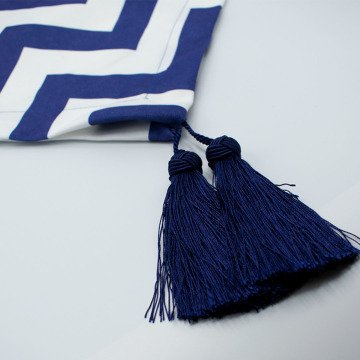 Mavi Zigzag Desenli Runner