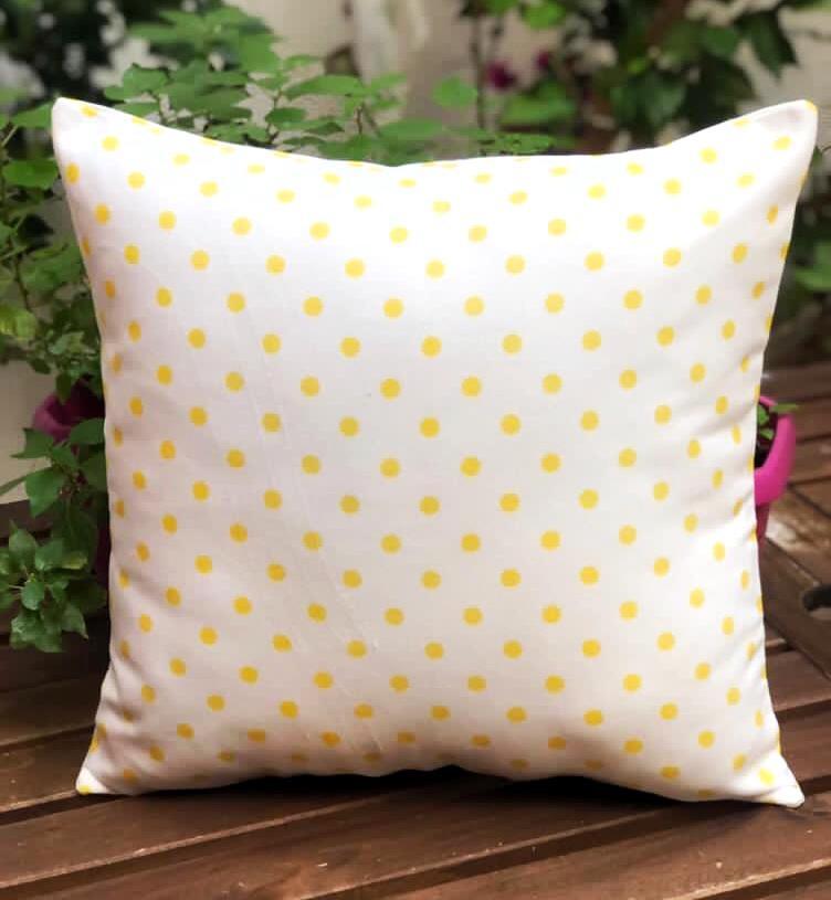 Sarı Puantiyeli Kırlent