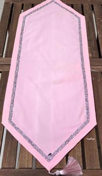 Parıltılı Pudra Rengi Runner