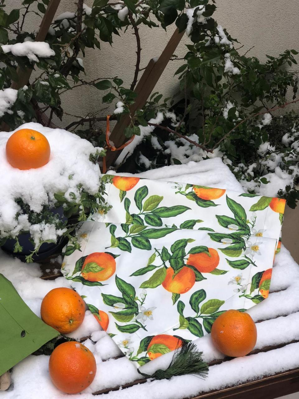 Portakal Desenli Runner