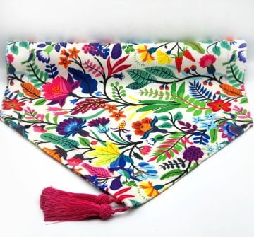 Otantik Renkli Çiçekli Runner