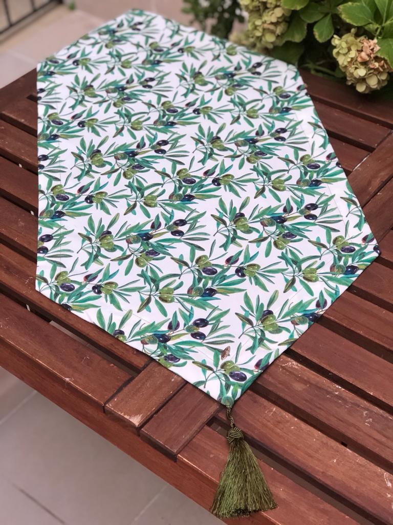 Zeytin Desenli Runner