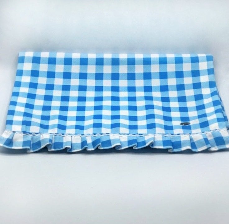 Buz Mavi Küçük Potikare Fırfırlı Runner