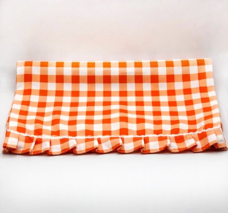 Portakal Küçük Pötikare Fırfırlı Runner