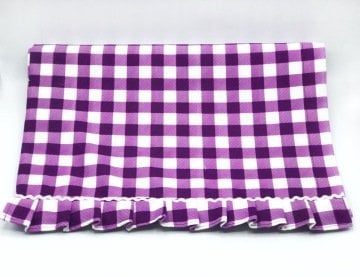 Mor Küçük Potikare Fırfırlı Runner