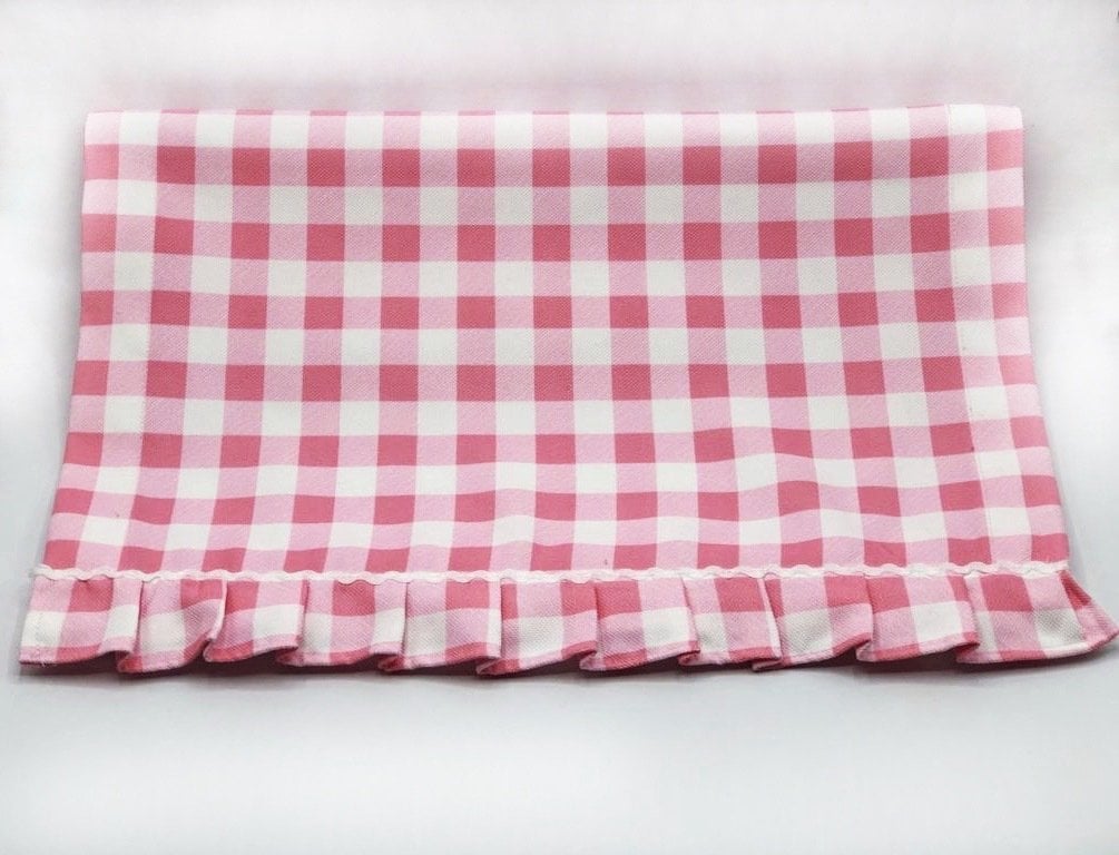 Pembe Küçük Pötikare Fırfırlı Runner