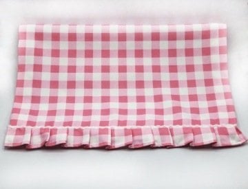 Pembe Küçük Pötikare Fırfırlı Runner